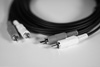 PROCAST Cable 2RCA/2RCA.2 – межблочный звуковой соединительный стерео кабель 2RCA(m)-2RCA(m), черный, 2m
